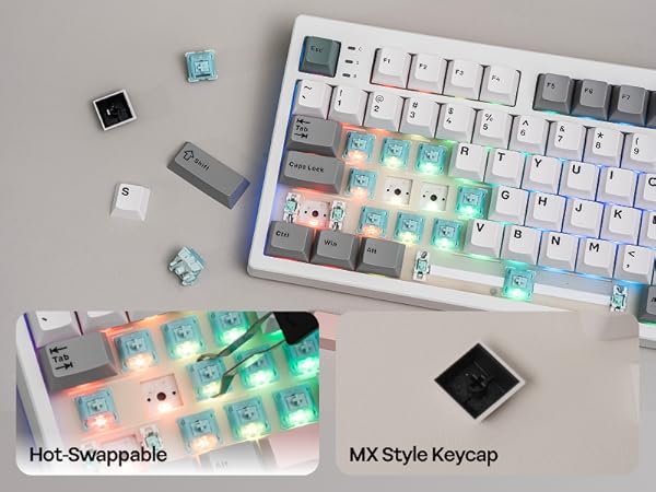 EPOMAKER TH87 Wireless Mechanical Keyboard with 10000mAh Battery