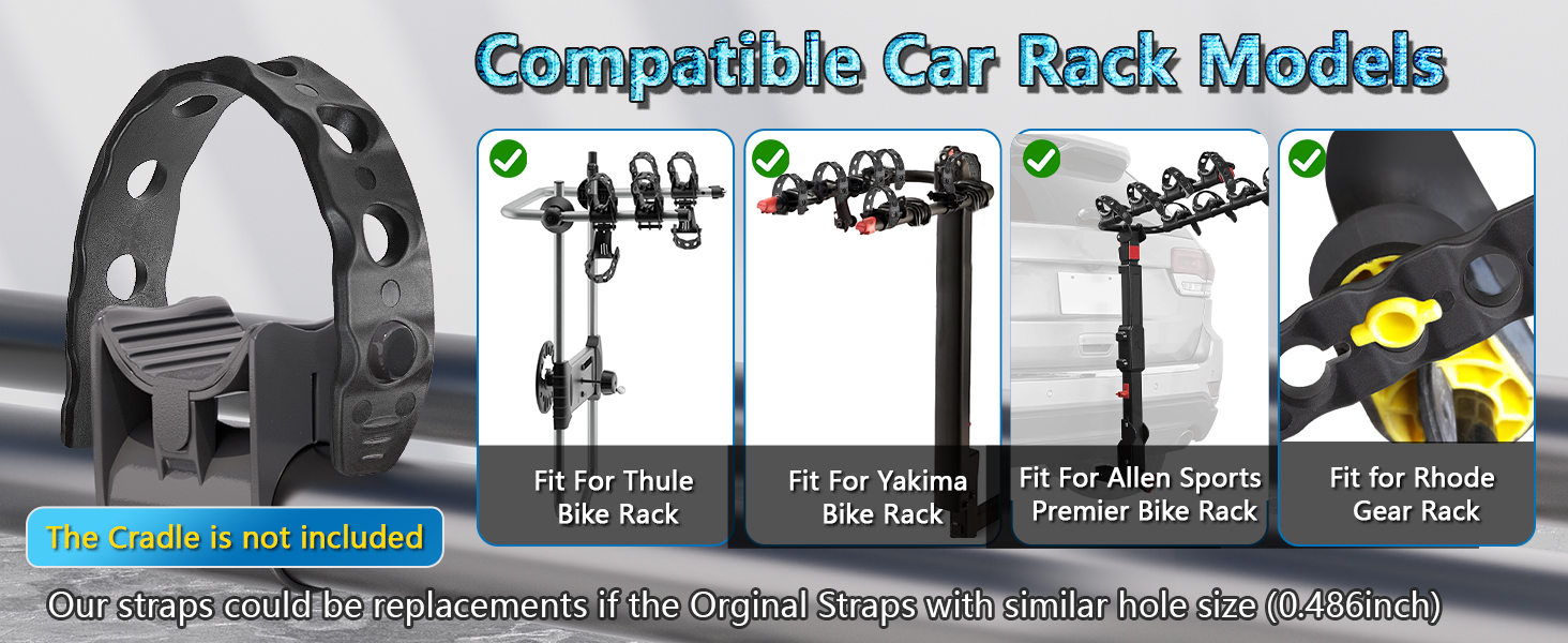 Bike Rack Strap replacement rubber straps bike straps for rack rubber tie down straps