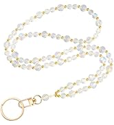 Ornaland Teacher Lanyard Beaded Lanyards for id Badges for Women Nurse Student Office Leisure or ...