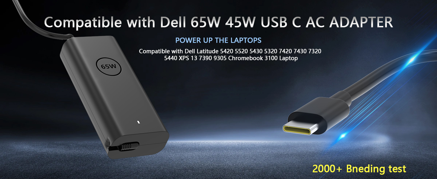 Compatible with dell 65w usb c charger