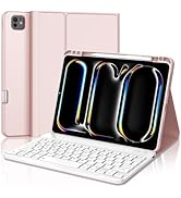 iPad Pro 11 inch Case with Keyboard (M4) 2024, Magnetic Detachable Bluetooth Keyboard, Slim Folio...
