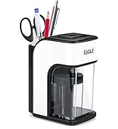 Eagle Electric Pencil Sharpener, Heavy Duty Helical Blade, Auto-Stop Safety Feature, Large Shavin...