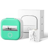 Ponek Mini Pocket Sticker Printer - T02 Receipt Printers Mini Printer, Portable Smart Photo Print...