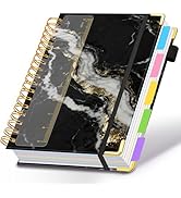 Spiral Journal Notebooks for Work, 300 Pages 5 Subject Notebook College Ruled with Dividers &amp; Tab...