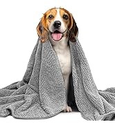 NVNAN Microfiber Dog Towel for Drying Dogs, 40 x 24 Inch Super Absorbent Pet Bath Towel, Soft Qui...