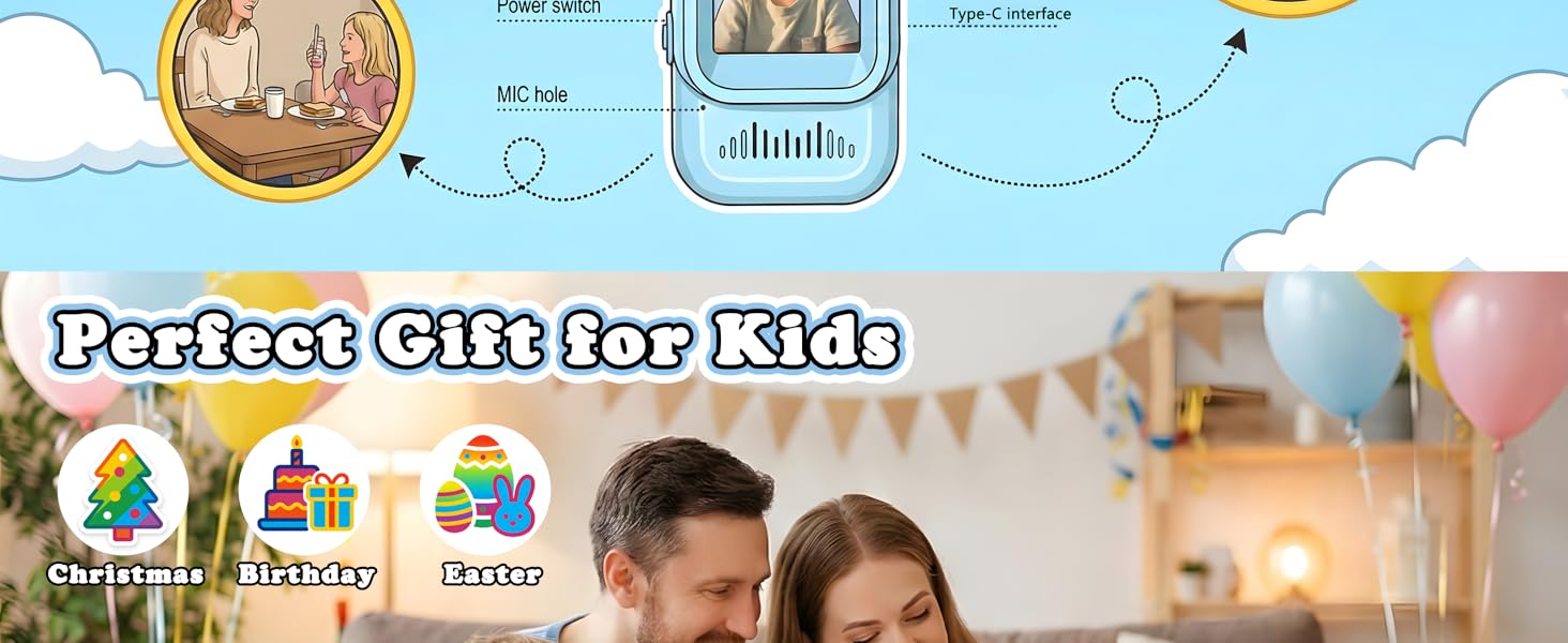 kids video walkie talkie