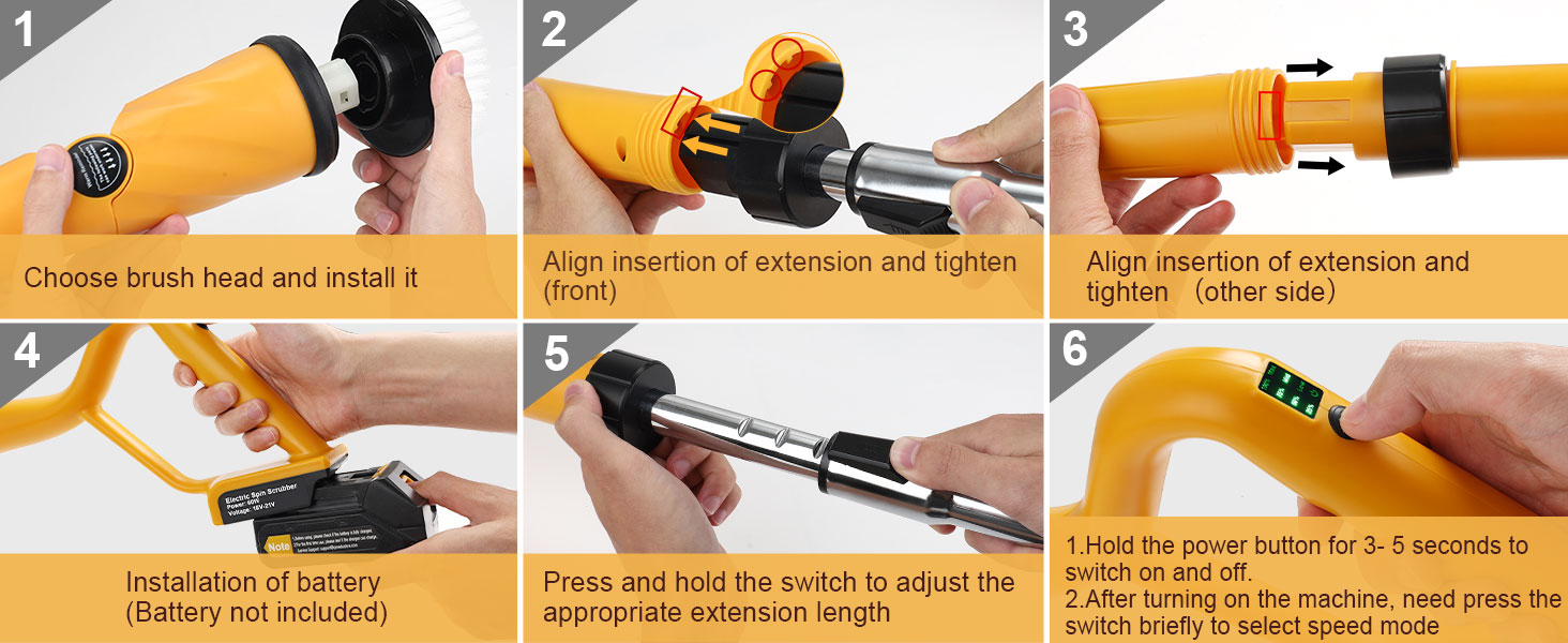 electric spin scrubber
