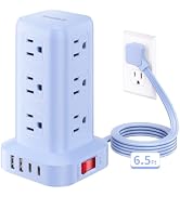Extension Cord with Multiple Outlets, SMALLRT Power Strip Tower, Outlet Extender with 12 AC Outle...