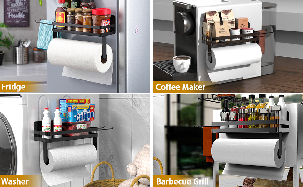 fridge magnet shelf magnetic spice rack