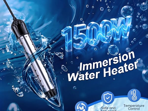 1500W high power for rapid heating