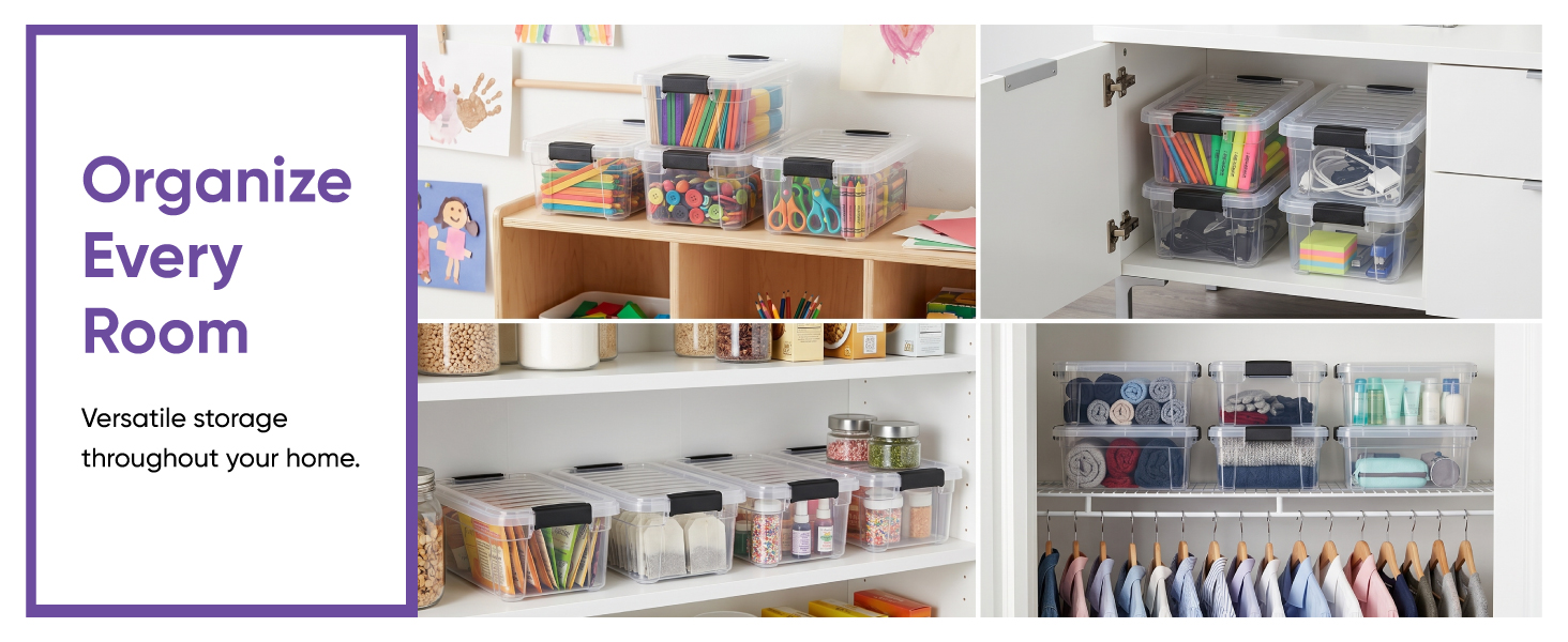 Superio Slime &amp;amp;amp; Stackable Clear Storage Containers