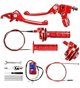 Retepif Brake Lever Cable Folding Clutch Throttle Handle Grips Cable Kit for RFZ125 DBX15 X18 X19...