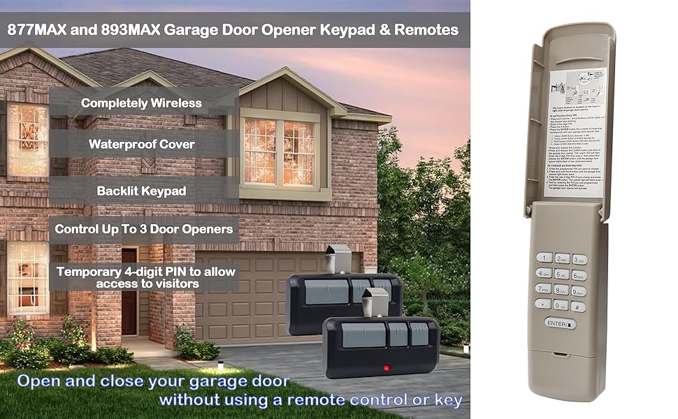 Wireless Garage Door Opener Keypad