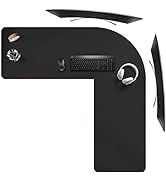 ZORESYN L-Shaped Gaming Desk Mat Mouse pad, Computer Corner Desk Pad, 47" Home Office Writing Des...