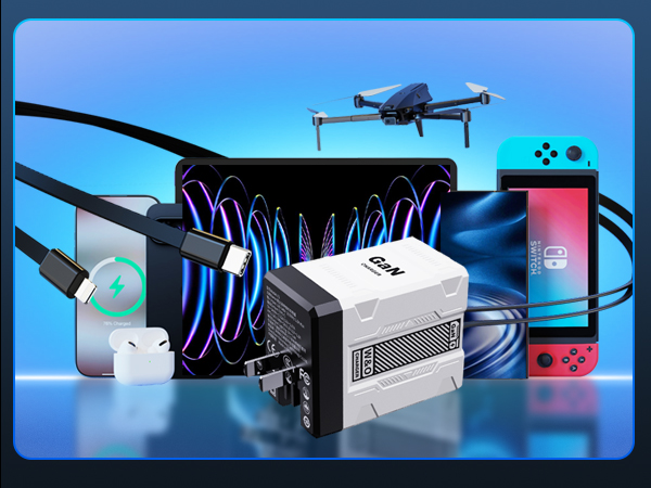 Retractable Lightening and Type-C Cables