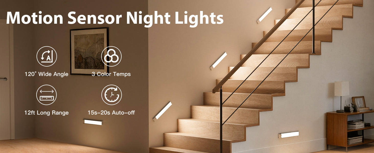 Motion sensor night lights
