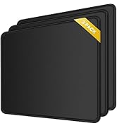 YUGMCOCE 3 Pack Mouse Pad, Ultra-Smooth Gaming Mousepad,with Non-Slip Rubber Base Washable Comput...