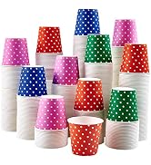 [600 Pack] 3 oz Paper Cups, Mouthwash Cups, Disposable Bathroom Cups, Cold Beverage Drinking Cup ...