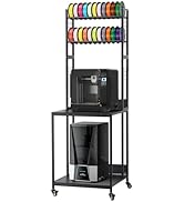 VEVOR 3D Printer Filament Storage Rack, 4-Tier 3D Printer Stand with Filament Storage, Spools Hol...