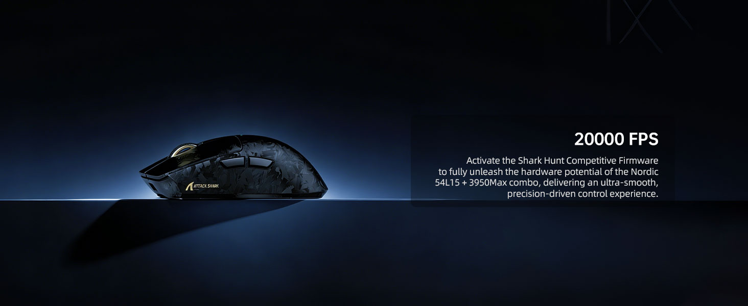 ATTACK SHARK X11Ultra 8K Carbon Fiber Wireless Gaming Mouse with 42000 DPI