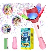 Panamalar Electric Bubble Wand for Kids, Light Up Automatic Bubble Machine Blower with Lights/100...