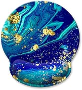 Atufsuat Ergonomic Mouse Pad with Wrist Support, Marble Style Memory Foam Wrist Rest Mouse Pads, ...