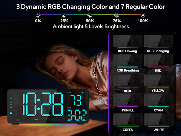 alarm clocks for bedrooms