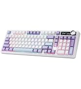 MIKIBY AJAZZ AK980 Mechanical Keyboard with Smart Display & Knob,98% Wireless Keyboard Tri-Mode B...