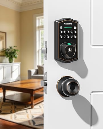 front door lock set with deadbolt