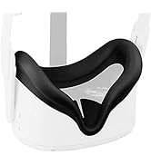 VR Face Cover Compatible for Meta/Oculus Quest 2 Headset, SINWEVR Sweatproof Silicone Interfacial...