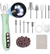 Cordless Electric Nail Drill with 360° LED light&amp;10 Speeds, Professional Manicure Pedicure Kit, R...