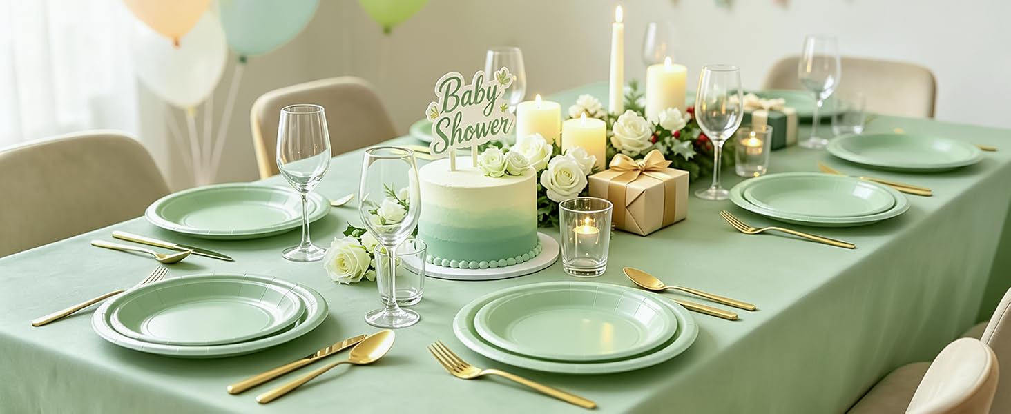 Paper plates for baby showers