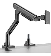 monTEK Premium Aluminum Monitor Arm for 17–57” Ultrawide Screens up to 59 lbs, Single Desk Mount ...