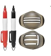 2Pcs Red and Black Golf Ball Line Marker Golf Ball Line Drawing Marker Line Template Liner Drawin...