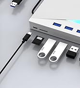 Xadioei External CD/DVD Drive for Laptop, 8 in 1 USB 3.0 Portable DVD Player, CD ROM Burner Writer