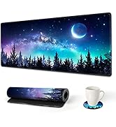 AIMSA Extended Gaming Mouse Pad, XL Large Keyboard Mouse Mat Desk Pad with Stitched Edges, Durabl...