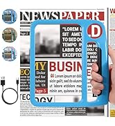 5X 10X Full Page Magnifying Glass for Reading, Rechargeable with 48 Adjustable LED Lights &amp; 3 Lig...