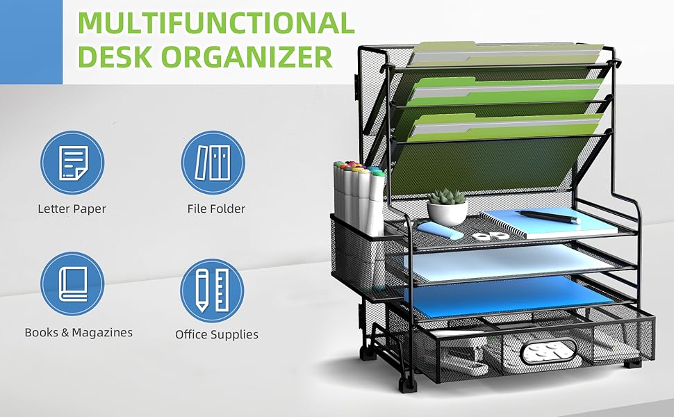 7 tier desk organizer