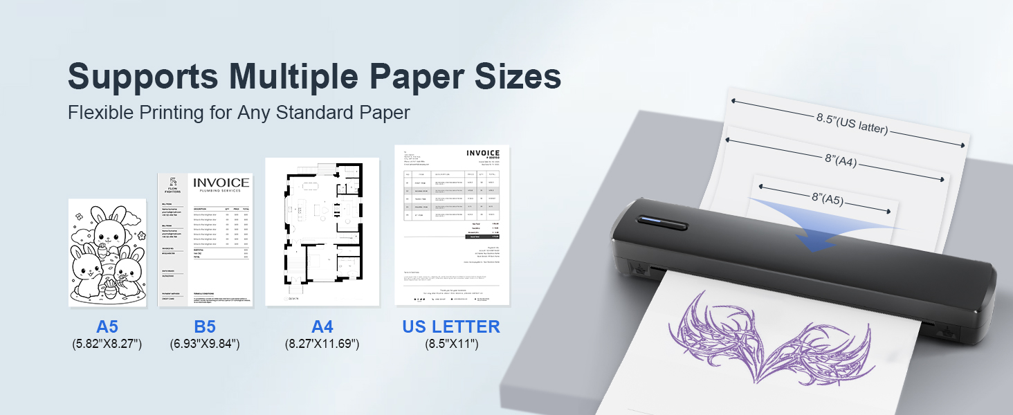 Portable Thermal Printer Tattoo Stencil Machine