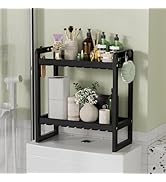 AmazerBath Bamboo Over The Toilet Storage Shelf - 2-Tier Bathroom Organizers and Storage Shelves,...