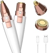 JNATER Eyebrow Razor,Facial Hair Removal for Women, (USB Rechargeable), 2 in 1 Eyebrow Trimmer an...