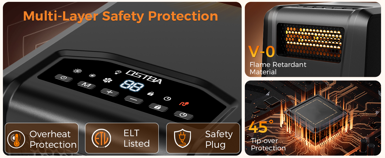 Electric space heater