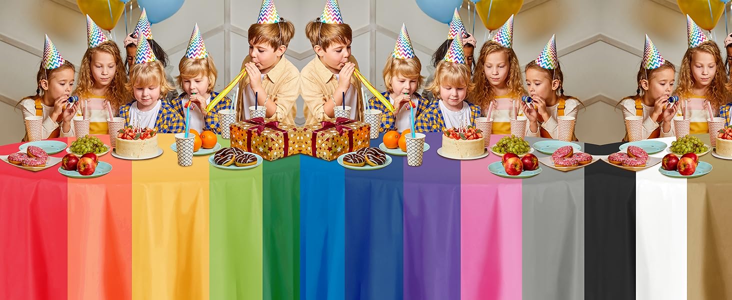 plastic party table cloth