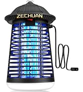Bug Zapper Indoor Outdoor with LED Light, ZECHUAN Mosquito Killer Lantern, Electronic Fly Trap In...