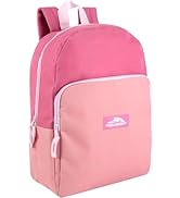 Color Block Backpacks for School Boys and Girls, 15 Inch Two Tone Colorful Small Travel Backpack ...