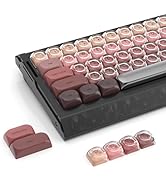 Fejwlvs Berry Kiss-Pro Theme Red Jelly HOA Profile Key Cap,PBT Keycaps, Cute Custom Keycaps 132-K...