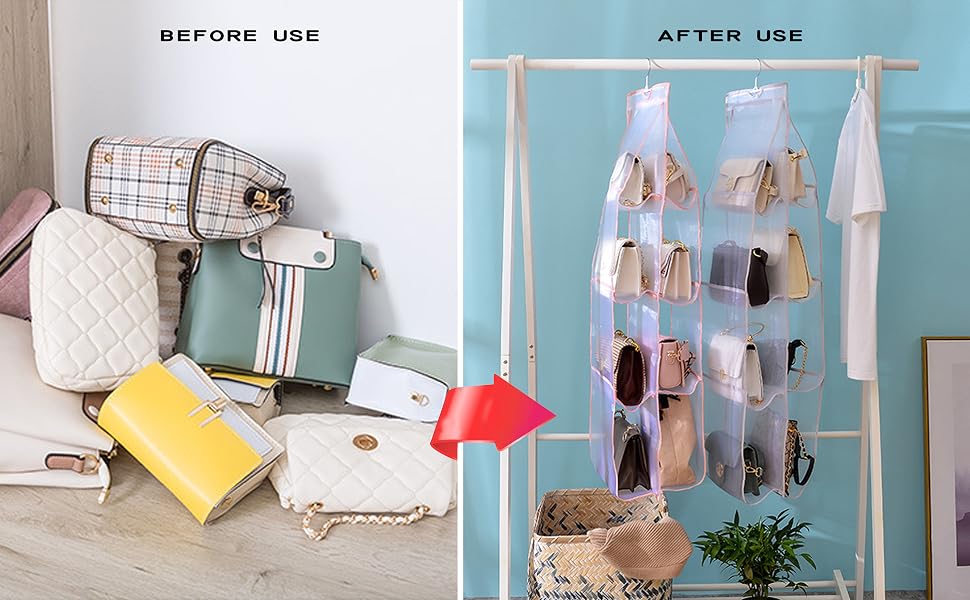 AARAINBOW Hanging Handbag Purse Organizer