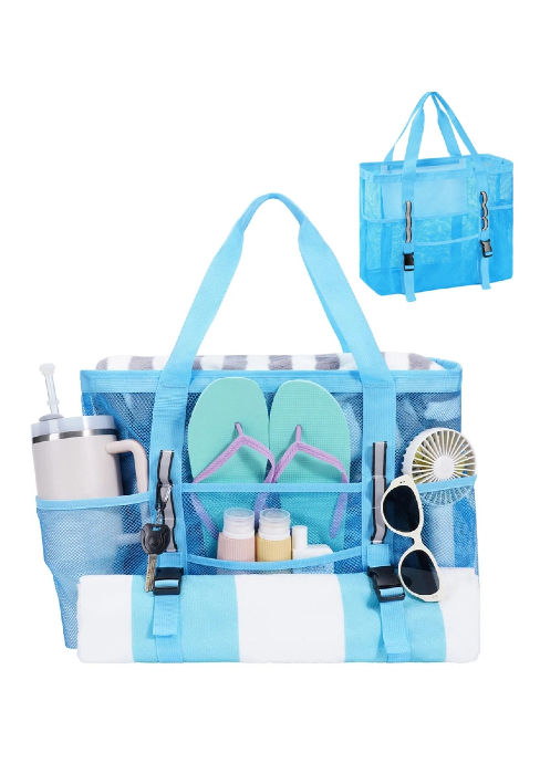 mesh beach bag