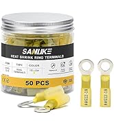 Sanuke 50pcs 12-10 AWG Yellow 1/4