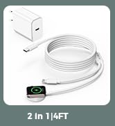 Upgraded [MFi Certified] 2 in 1 for Apple Watch Charger,USB C to Lighting Cable,Fast Charging Cab...